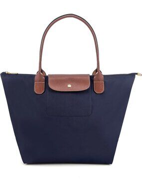 Foldable Nylon Tote Bag for Women - Stylish Shoulder Hobo Handbag for Weekends